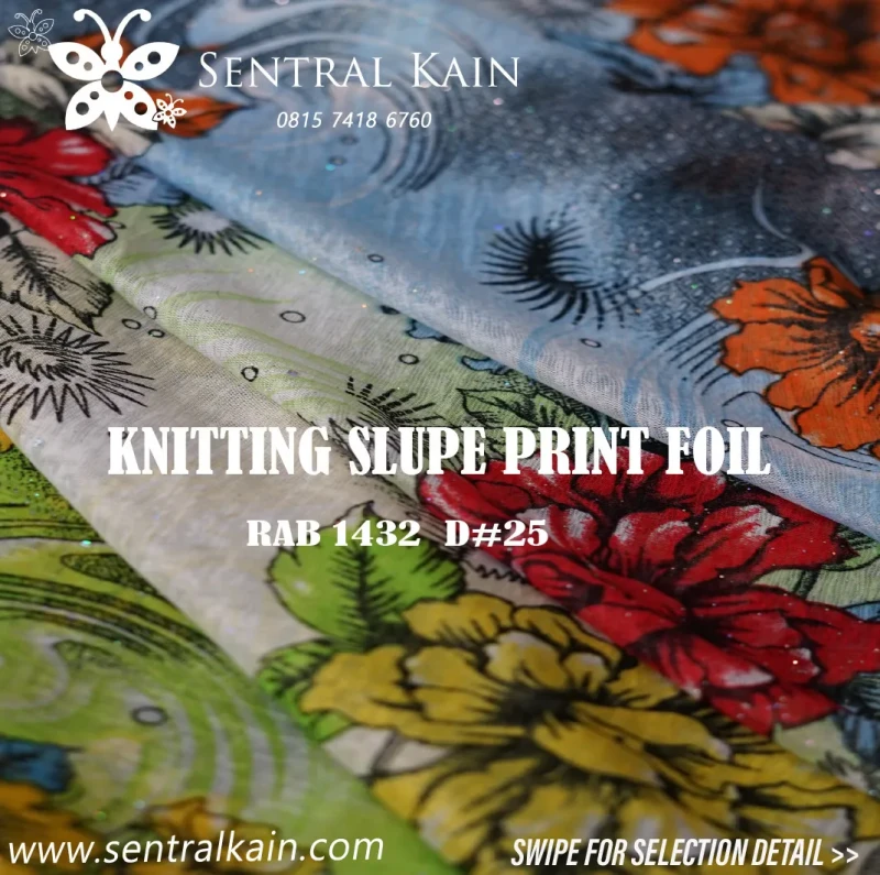 KNITTING SLUPE PRINT FOIL D#25