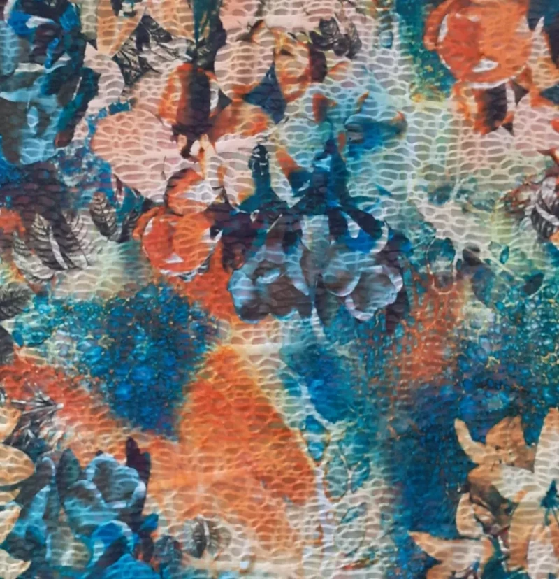 LACE CARABIAN PRINT D#7